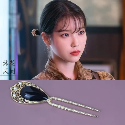 HZ Корейская Драма Мода Del Luna отель IU индивидуальный дизайн циркон кисточкой длинные висячие серьги для женщин Свадебные украшения - Окраска металла: 29