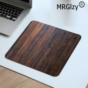 mrglzy brown wood grain new design stylish mouse pad big gaming accessories laptop pad rubber for csgo mouse pad 22x18cm carpet free global shipping