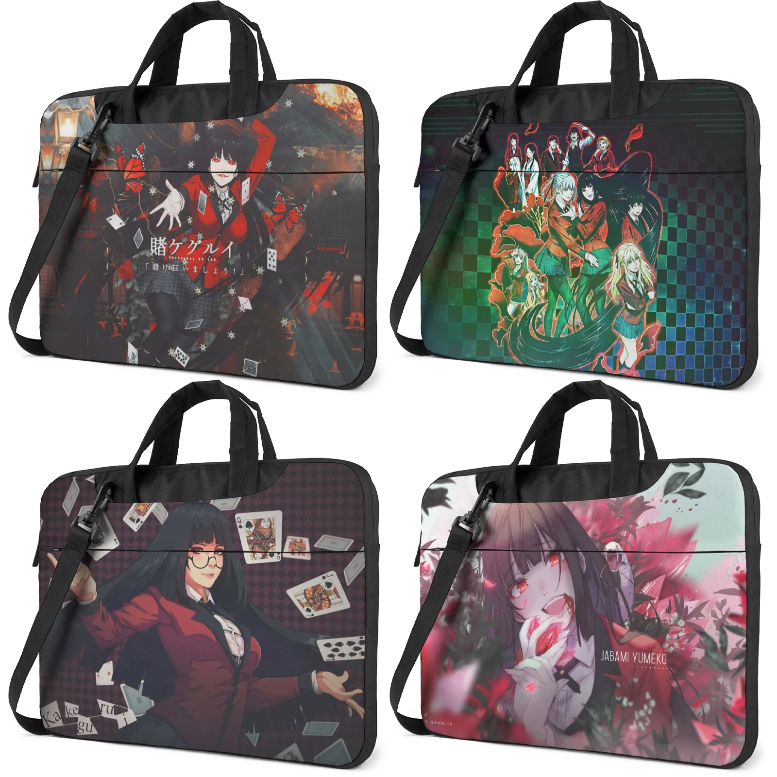 

Аниме Kakegurui Yumeko сумка на плечо для ноутбука чехол для ноутбука с ремешком Защитная сумка для ноутбука для бизнеса повседневная школа