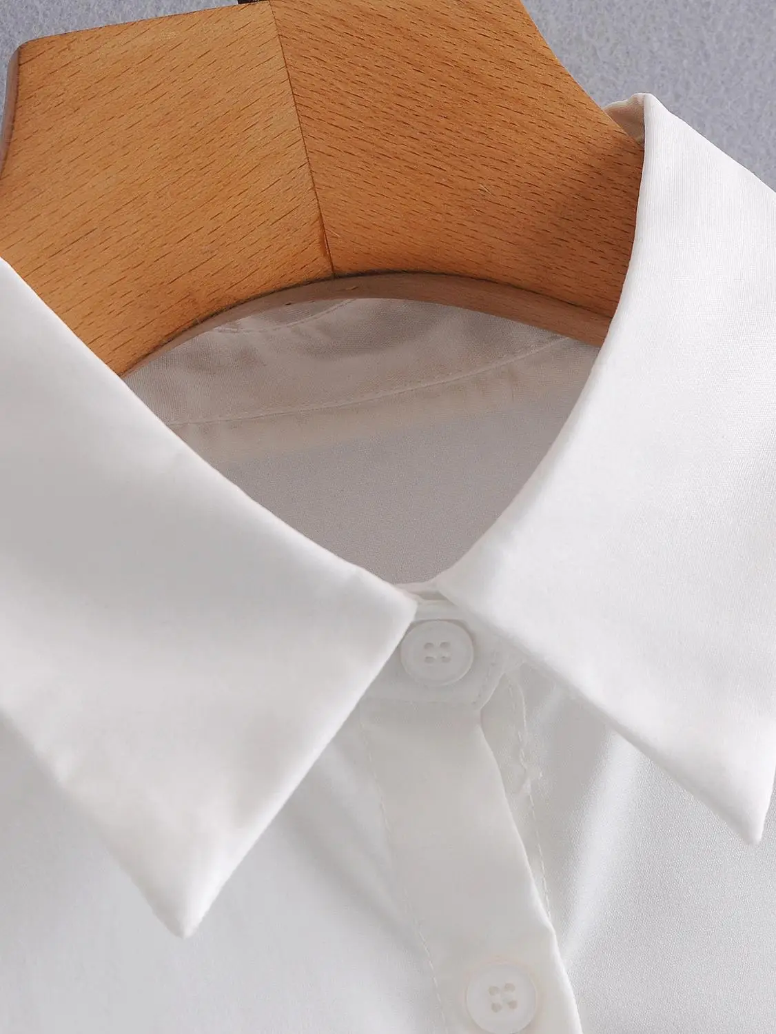 

2020 Women's Blouse Solid Color Side Drawstring Lapel Buttoned Long Sleeve Casual Temperament Korean Fashion Cotton Women's Top