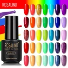 Радужный Цветной Гель-лак ROSALIND, цветной яркий Гель-лак для ногтей, все для маникюра, полуперманентный отмачиваемый праймер для дизайна ногтей