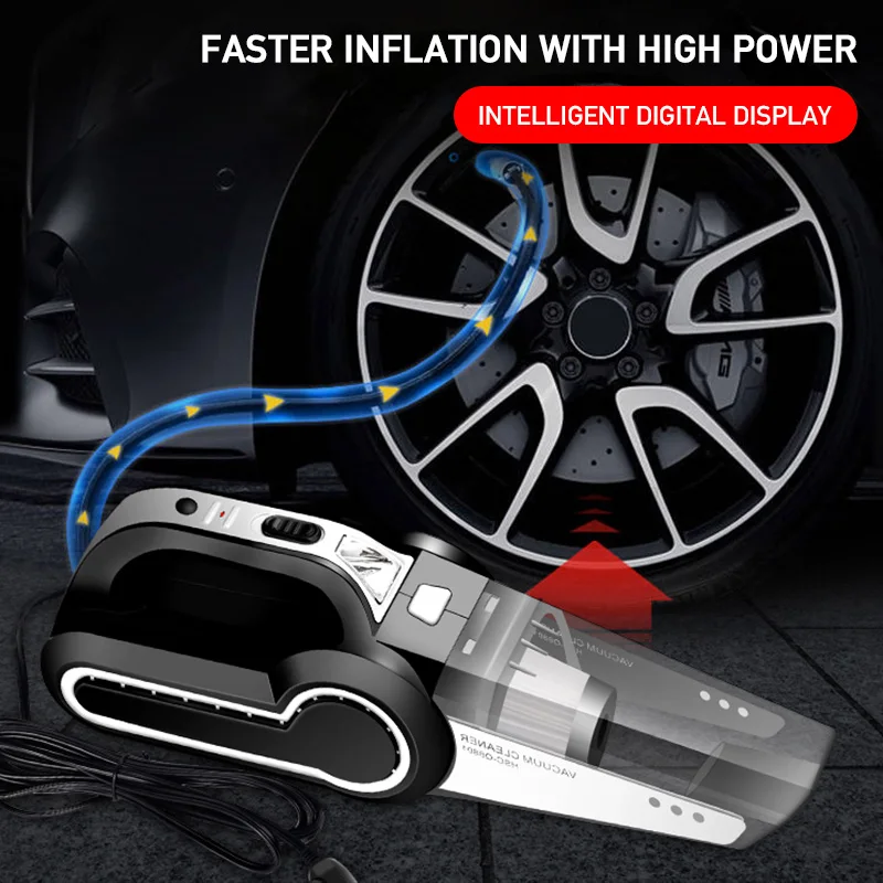 

4000pa Strong Power Car Vacuum Cleaner 120W Wet/Dry Auto Portable Vacuums Cleaner Mini Handheld Vacuum Cleaner For Home Vehical