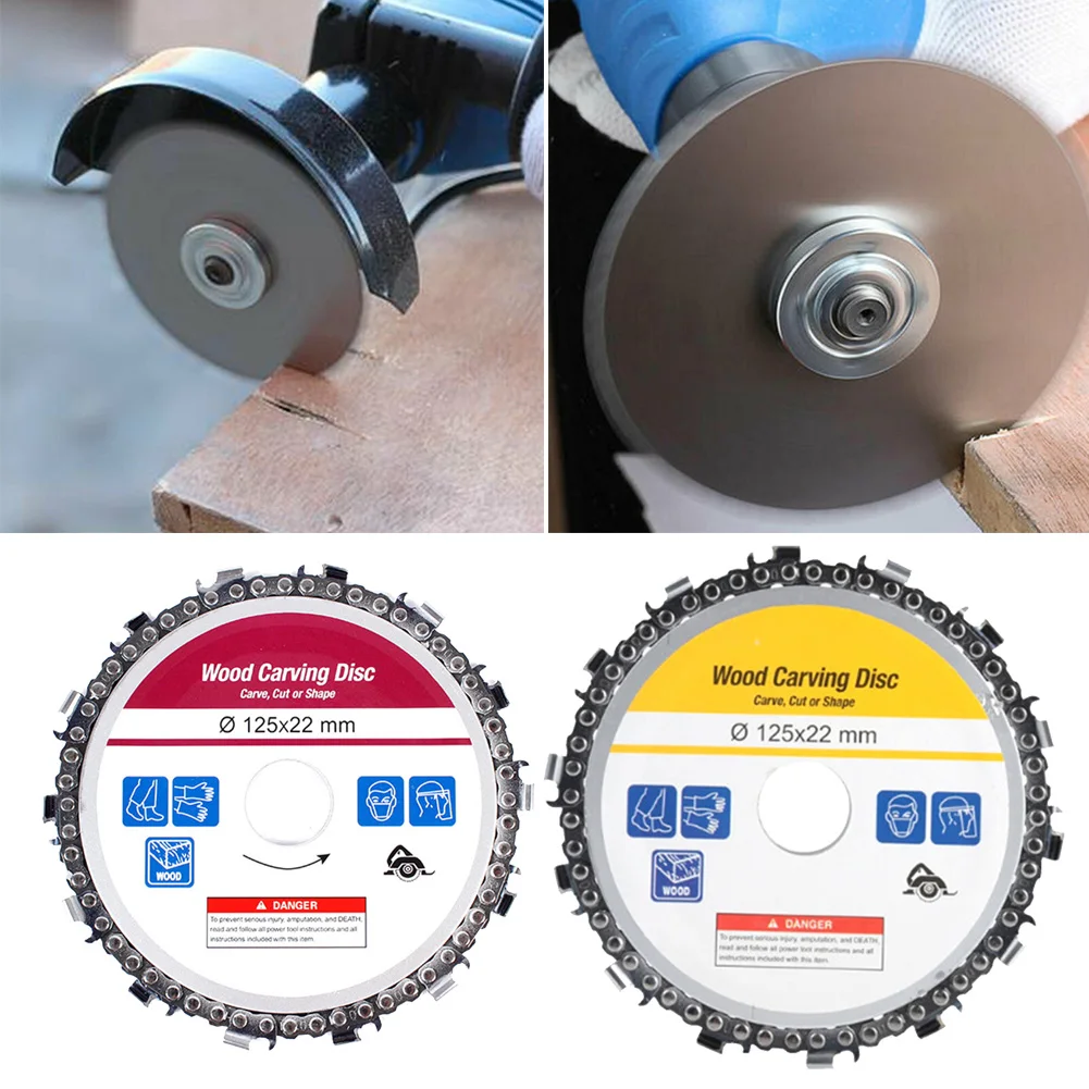 

125mm Angle Grinder Chain Disc 5 inch Carving Disc Blades Chainsaw Chain saw