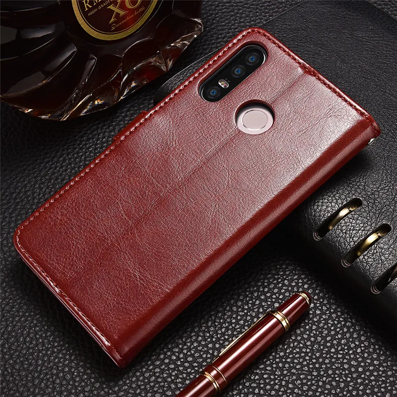 Роскошный кожаный флип-чехол на магните для Infocus M310 чехол-кошелек с отделениями