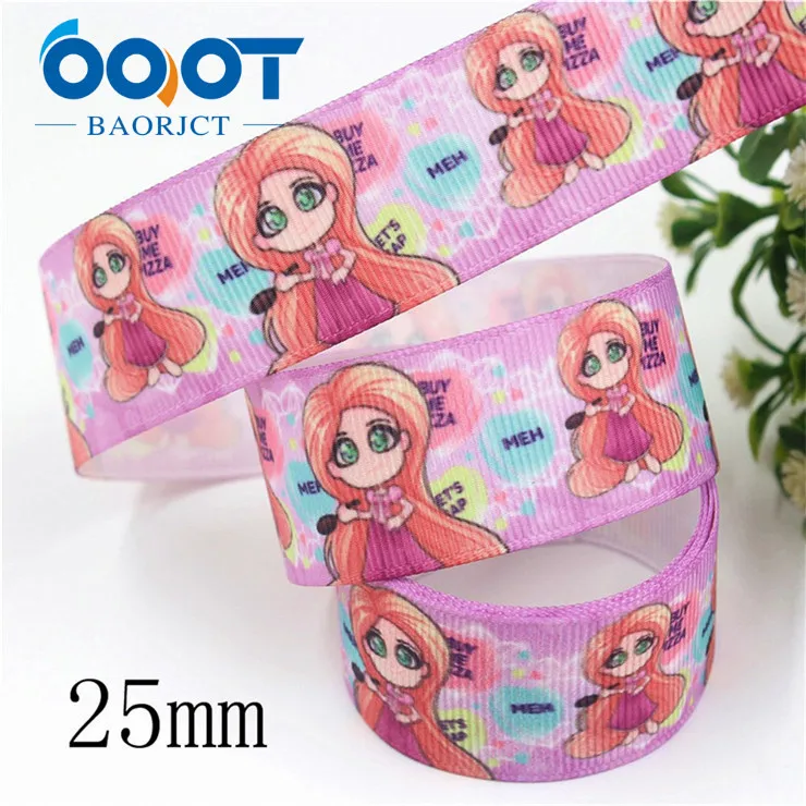 I-19906-2048 OOOT BAORJCT I-19906-2047, 25 мм, 10 ярдов мультфильм тепловой передачи печатных корсажные ленты, лук крышка DIY аксессуары украшения - Цвет: I-19906-2048