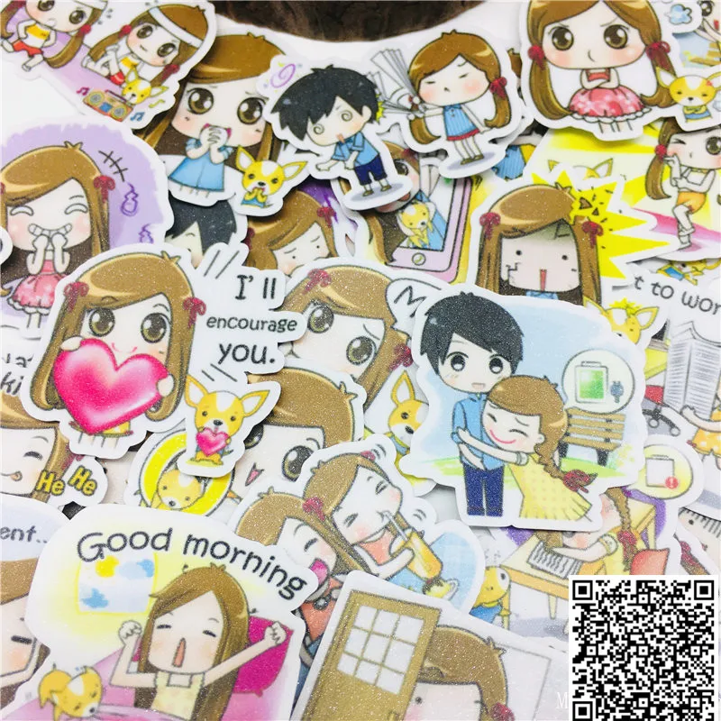 Наклейки для влюбленных пар 40 шт. наклейки автомобиля мотоцикла телефонной книги