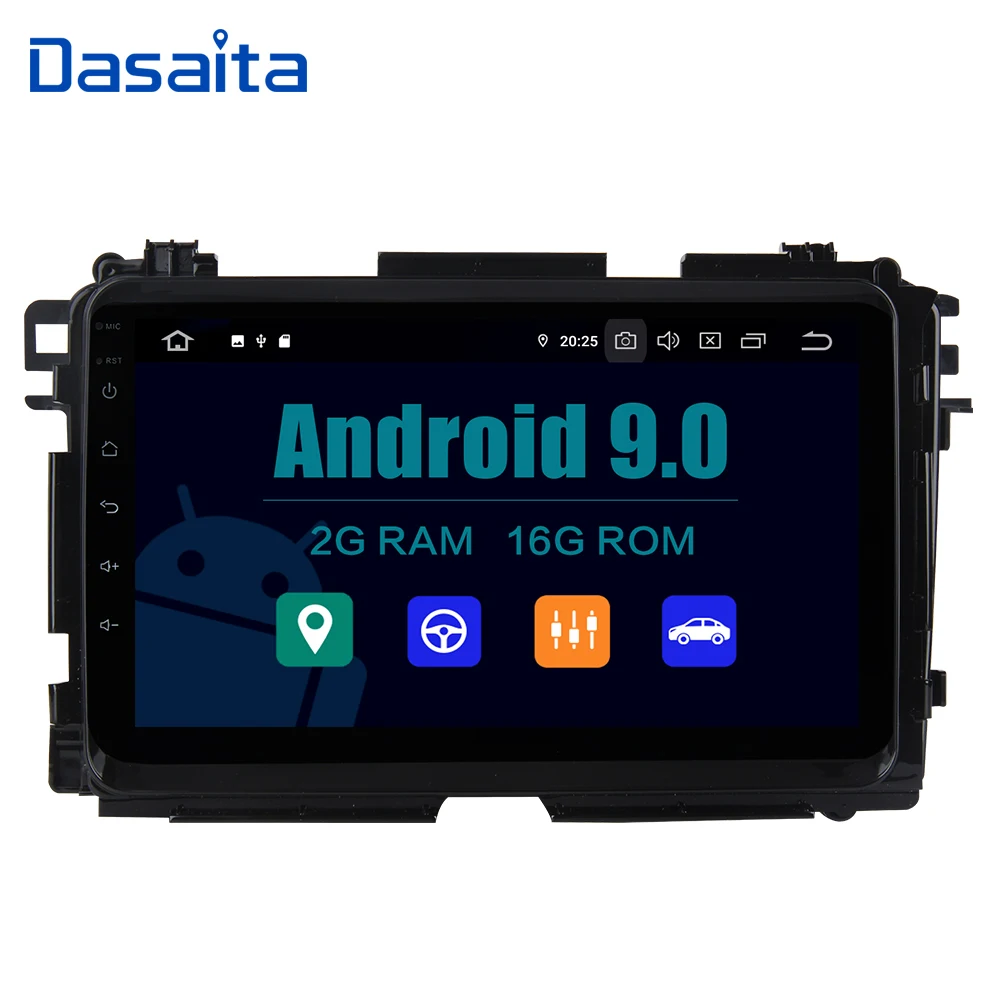 Android 9 0 автомобиля 1 din стерео для Honda Vezel HR-V вариабельности сердечного ритма 2014 2015
