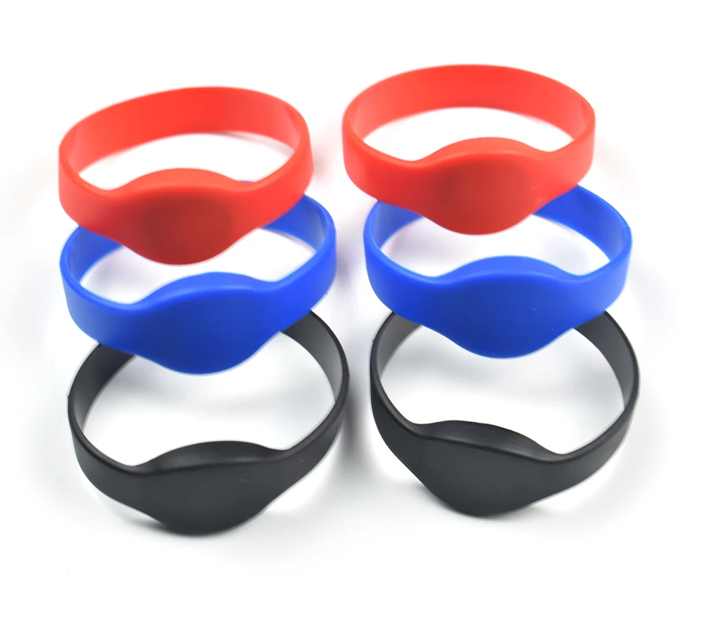 100pcs 13.56Mhz UID Changeable 1K S50 NFC Bracelet RFID Wristband Chinese Magic Card Back Door Rewritable S50 Card
