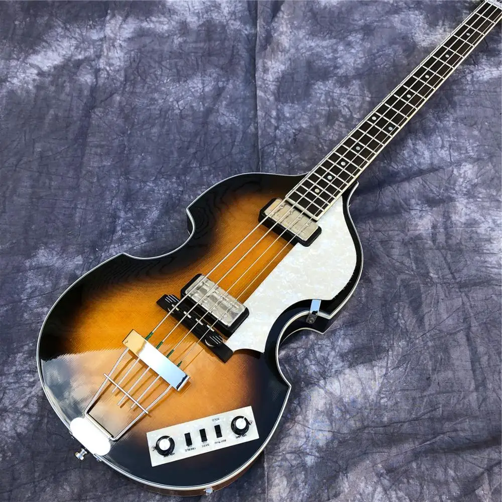 Hofner дымчатый цвет 4 струны электрическая бас гитара табак burst полые клен тело