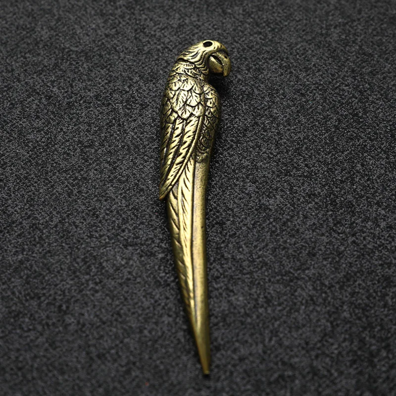 

1 шт. винтажный медный нож в форме попугая, посуда для чая ручной работы, принадлежности для чая и напитков, Офисные аксессуары для чайной цер...