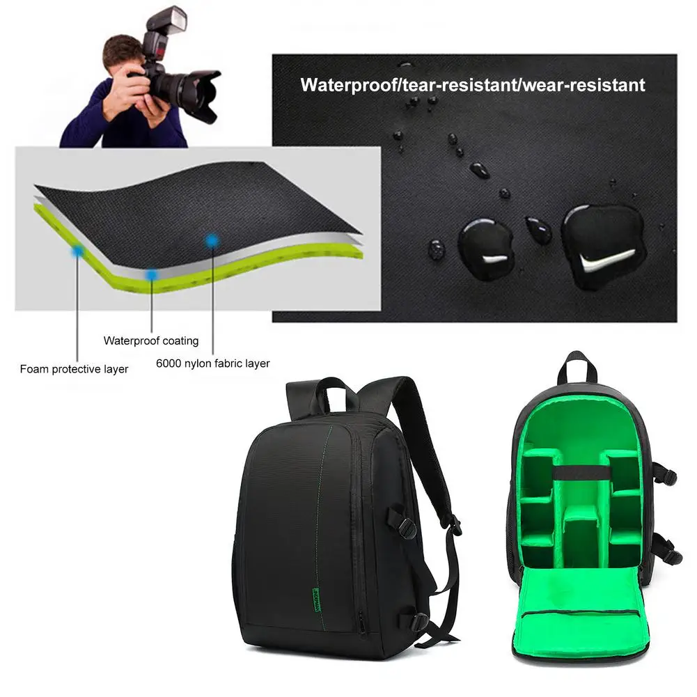 slr camera backpack travel camera bag with laptop compartment scratch resistant waterproof and easy to carry for laptop dji free global shipping