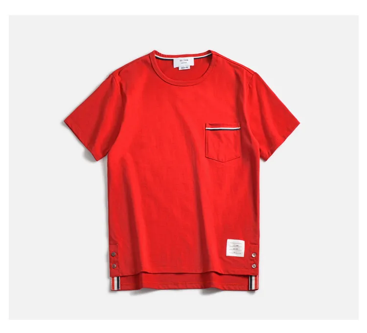 

2021 Fashion TB THOM Brand T-Shirt Women Short Casual Clothing Solid Slim Summer O-neck Cotton T-Shirts