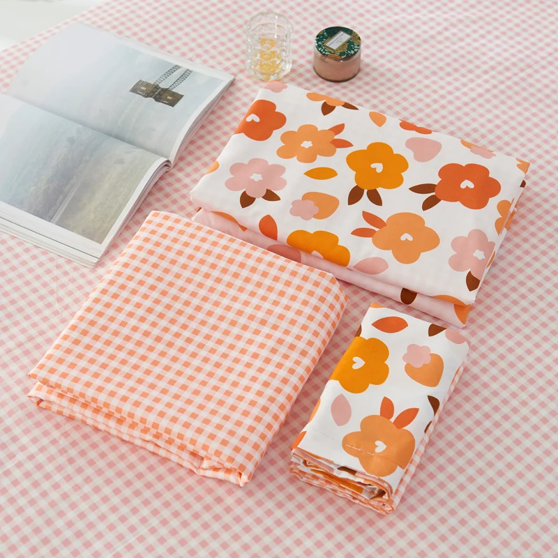 

New Product Flora Family Bed Linen Quilt Cover 3/4 PCS With Flat Sheet 220x240 Bedding Set With Pillow Case King (no fillers)