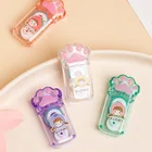 1 шт Lytwtw's Kawaii мультфильм девочек прозрачный милый кот коготь Канцтовары Офис школа поставка подарок дозирующая клейкая лента