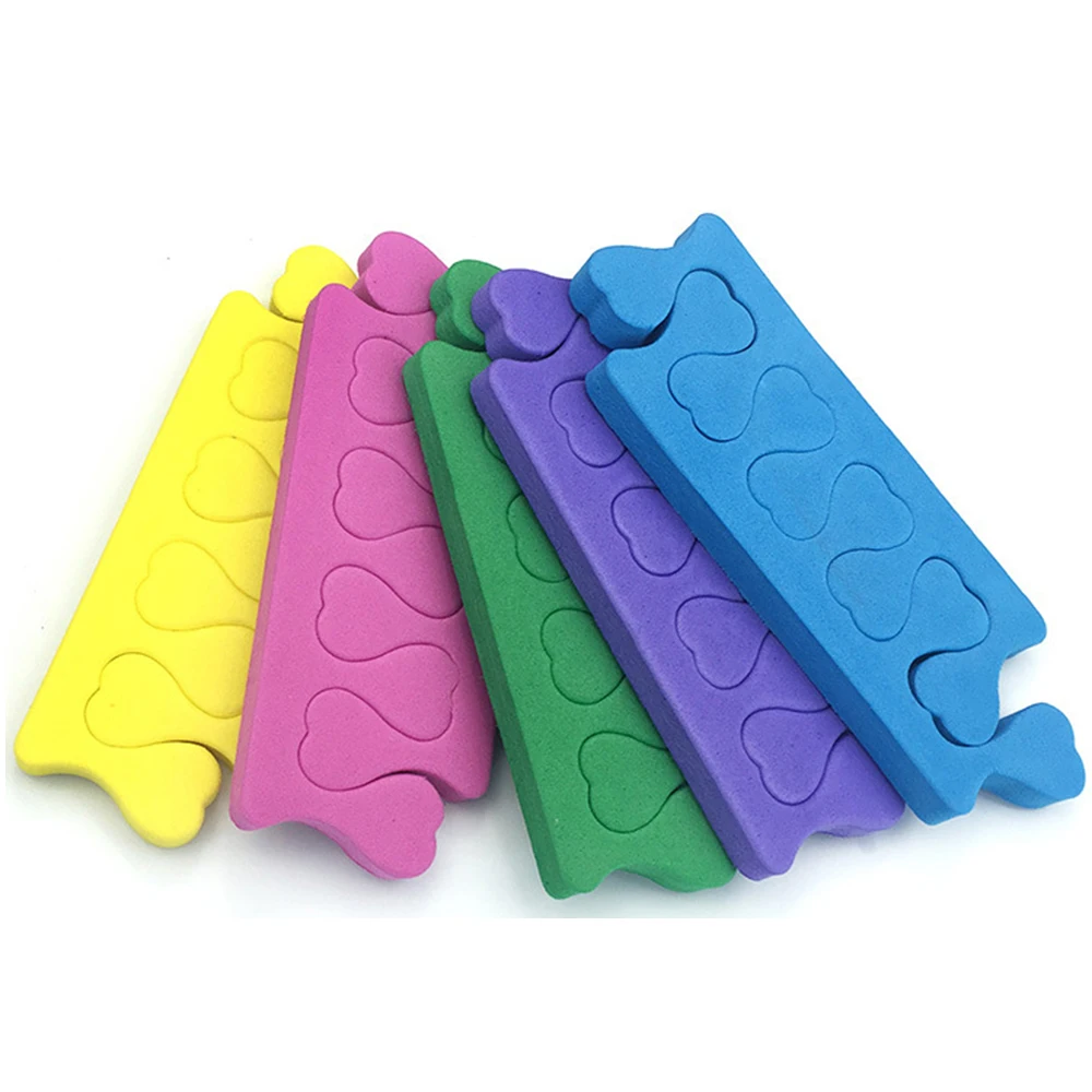 Разделитель для пальцев ног шлепанцев 20 шт. разделитель губки маникюра Женские