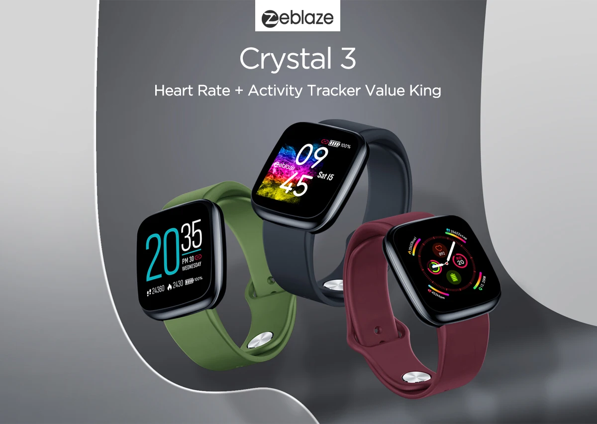 [Value King] Новые смарт-часы Zeblaze Crystal 3 WR IP67 пульсометр кровяное давление длительный срок службы батареи ips цветной дисплей Смарт-часы