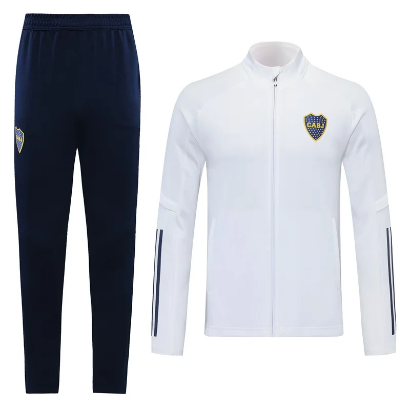 

2021 Boca Football tracksuits Jacket Adult Training suit Men Jacket Jogging Football high quality tracksuit S-XXL