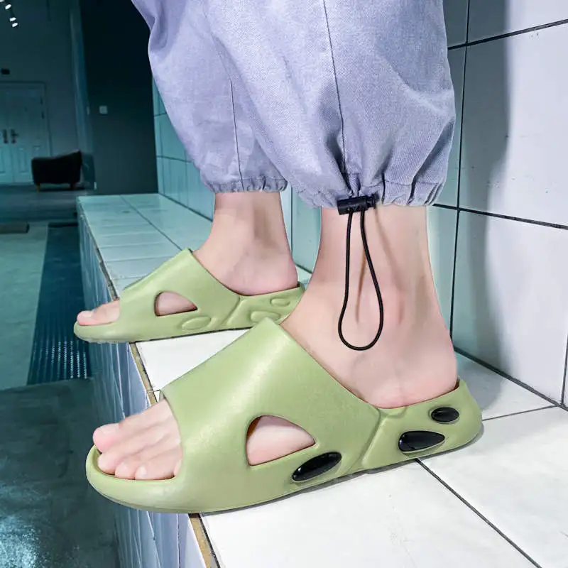 

Round-Toe Home Soft Slippers Girls Flip Flops with Heels Casual Leather Summer Shoes for Man Vulcanize Heeled Sandal Tennis 579E
