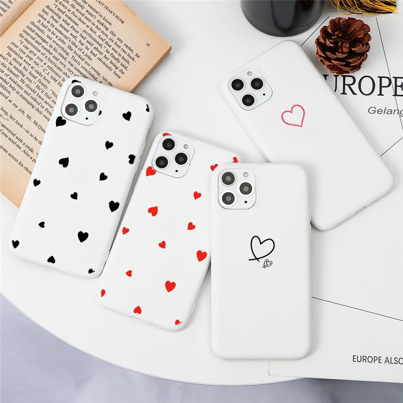 Силиконовый белый матовый мягкий чехол из ТПУ с милыми животными для iPhone 8 7 6 6S Plus 5