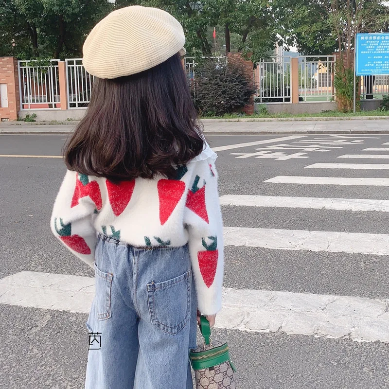 Летние джинсы для девочек 2 8 лет расклешенные брюки детская джинсовая одежда