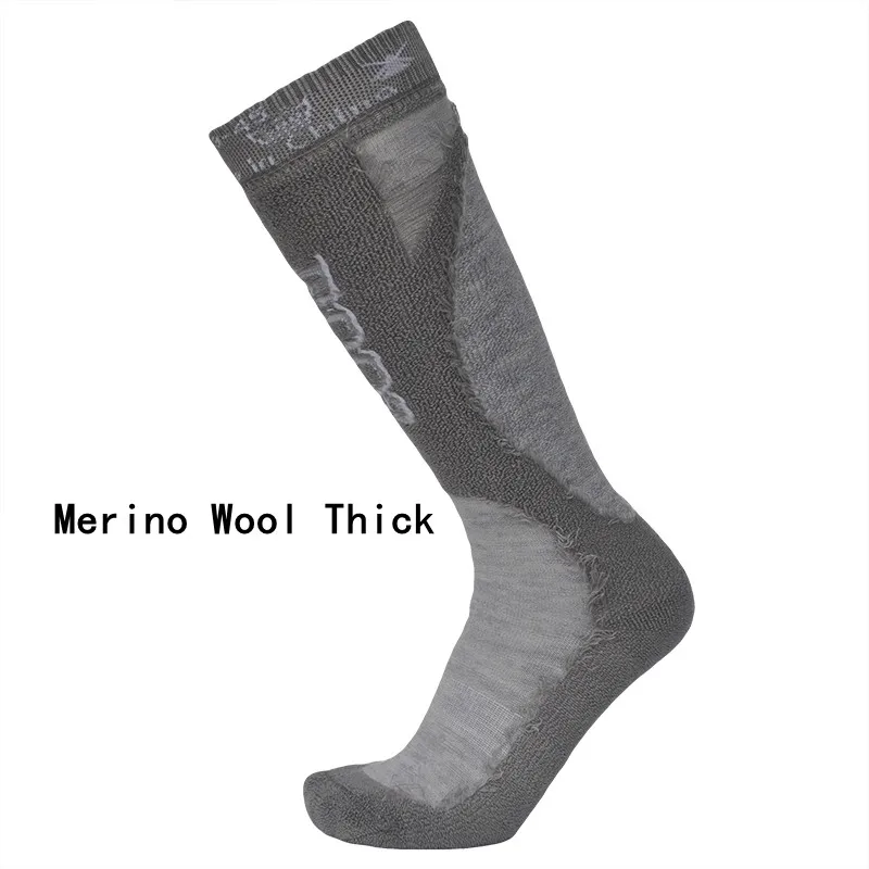 1 Pair Canada Nordic Professional Merino Wool Terry Thickened Ski Socks Fashion Winter | Мужская одежда