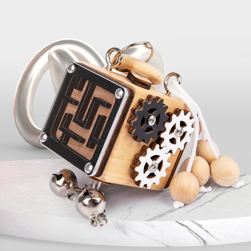 

[Dropshipping] 60PCS Busy Cube for Kids Busy Board Study Toy Educational Toy for Baby Learning Life Skill Busy Board for Toddler