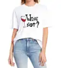 Semir Wine нет Смешно Вина с принтом очки футболка унисекс женская футболка с короткими рукавами удобные топы больших размеров