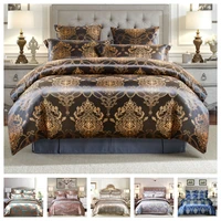 luxury 2 or 3pcs bedding set high quality satin duvet cover sets 1 quilt cover 12 pillowcases twin double full queen king