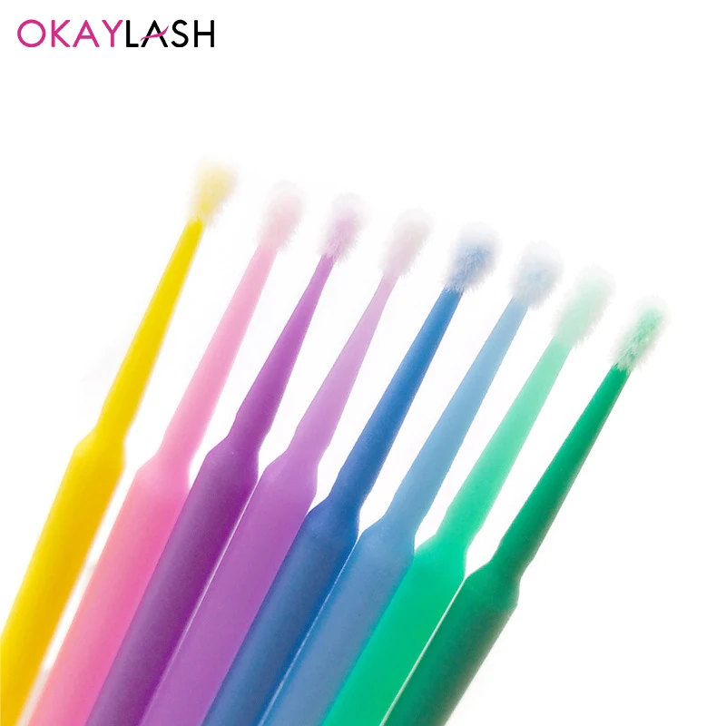 100Pcs/Case Eyelash Extension Cleaning Swabs Eye Lash Lifting Glue Remover Microblade Applicators Mini Makeup Spoolies Wholesale - купить по