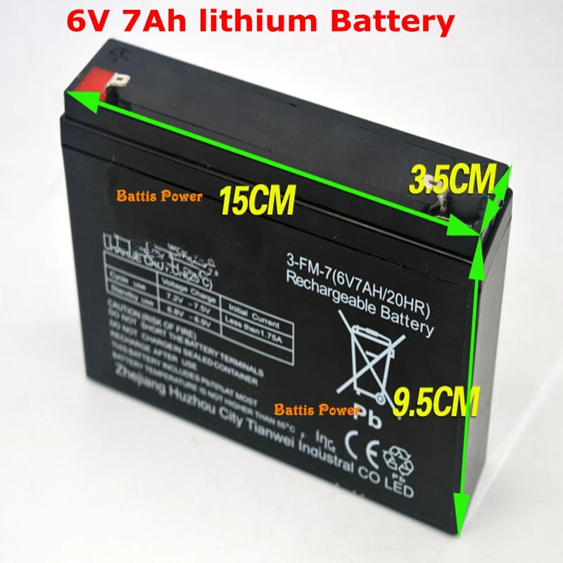 6В 4ah 4.5ah 7ah 10ah 12ah 12v 7Ah литиевая батарея для электронные весы, весы для контроля доступа по отпечаткам детская игрушка самолета rc батальон Танк UPS