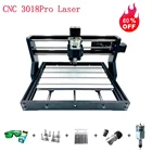 Лазерный гравировальный станок с ЧПУ 15 Вт 3018Pro GRBL ER11, гравер сделай сам из нержавеющей стали и ПВХ с тремя осями для маркировки, надписи, резки по дереву