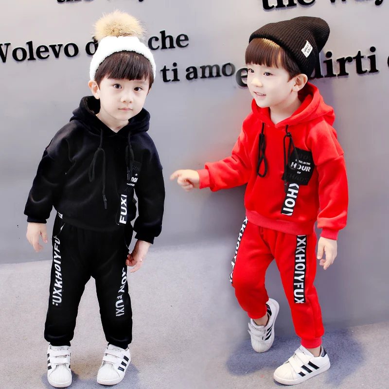 Одежда для маленьких девочек комплект одежды мальчиков рубашки с капюшоном и