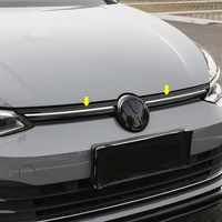 car front bumper grille trim grill decoration strip covers for vw golf 8 mk8 accessories 2020 2021