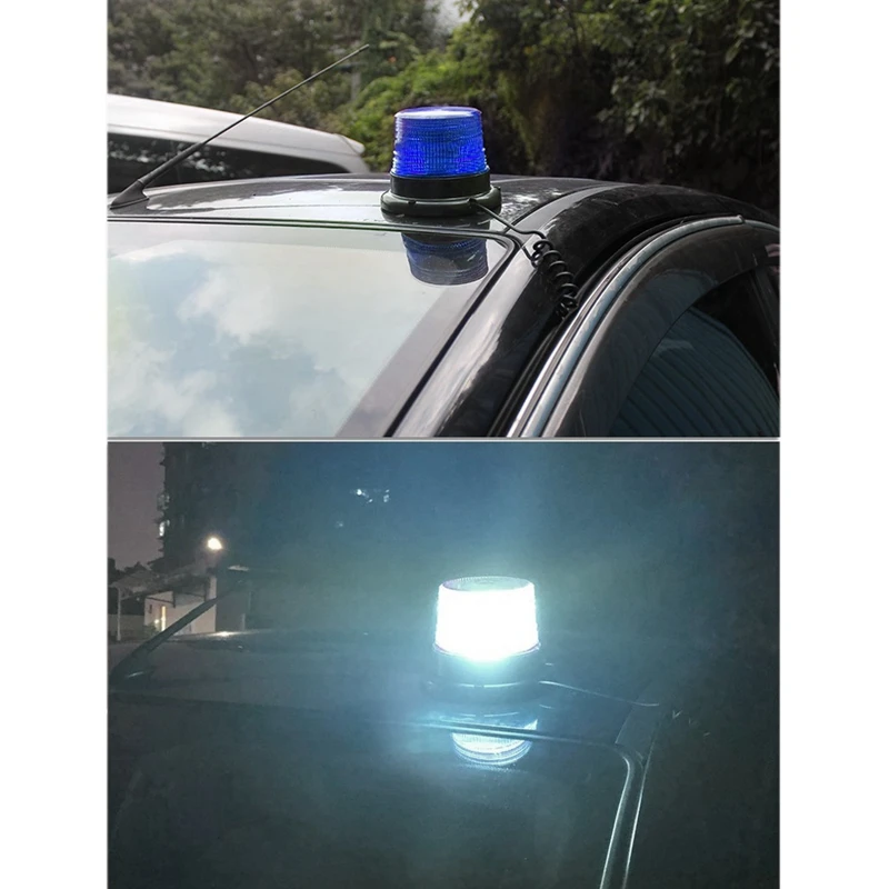 12V светодиодный мерцающий светильник синий Аварийные огни s супер яркий