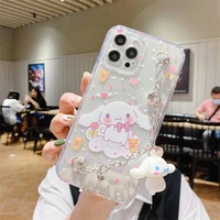 funny cute cartoon painting phone case for iphone 12 mini 11 pro xs max xr x 7 8 plus se 2020 clear soft cover with ornaments