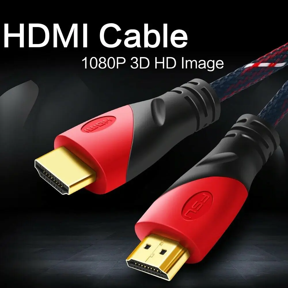 Кабель NylonBraid HDMI 3 м 5 8 10 15 кабель V1.4 Full HD 1080P 3D AV UHD плоские кабели с золотым