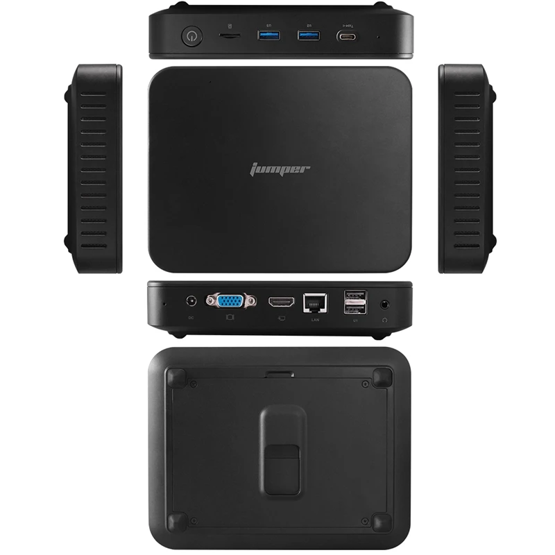 Мини-ПК Jumper Ezbox N4 Intel Gemini Lake N4100 4 Гб ОЗУ 64 ПЗУ 2 ГГц/5 ГГц Wi-Fi Windows 10 мини-ПК с