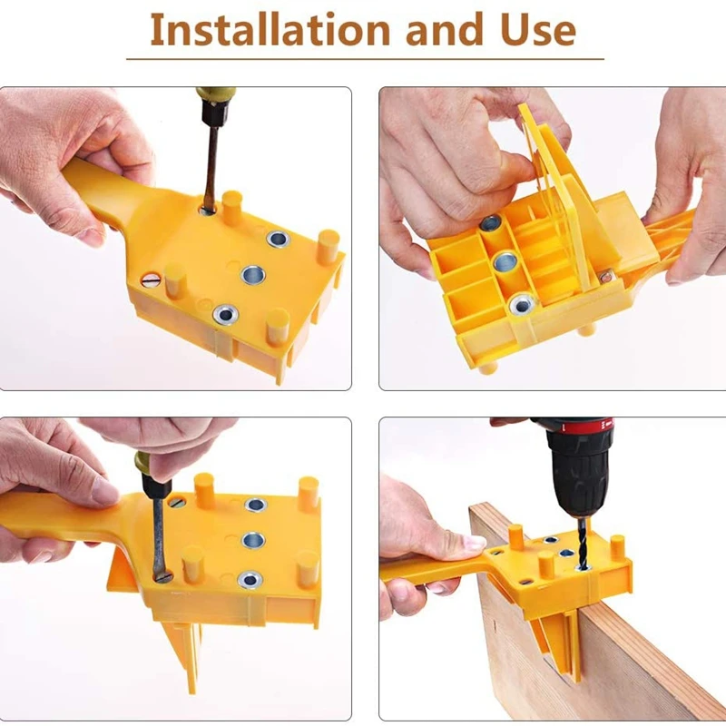 

Woodworking Dowel Jig 6 8 10mm Wood Drill Handheld Pocket Hole Jig Doweling Hole Saw Drill Guide Tools for Carpentry