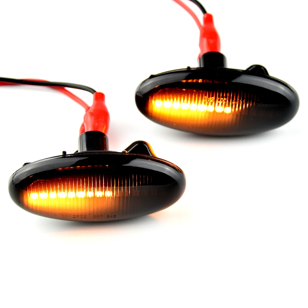 Modern Styling LED Side Indicator Repeater Turn Signal Blinker For Mazda 2 3 5 6 GG GY MPS BT-50 MPV Smoked Clear Dynamic Lights |