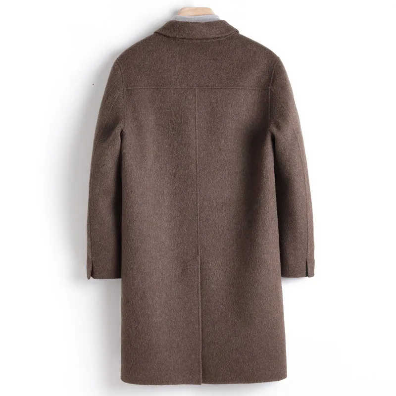 Двухсторонняя длинная Мужская куртка пальто и куртки ветровка манто для мужчин