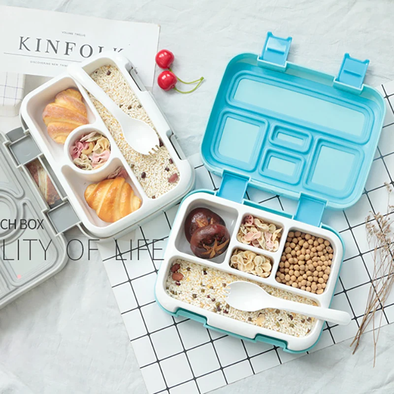 

Portable Lunch Box Microwave LunchBox Sealed Salad Box Outdoor Camping Bento Box Tableware Picnic Food Storage Container For Kid