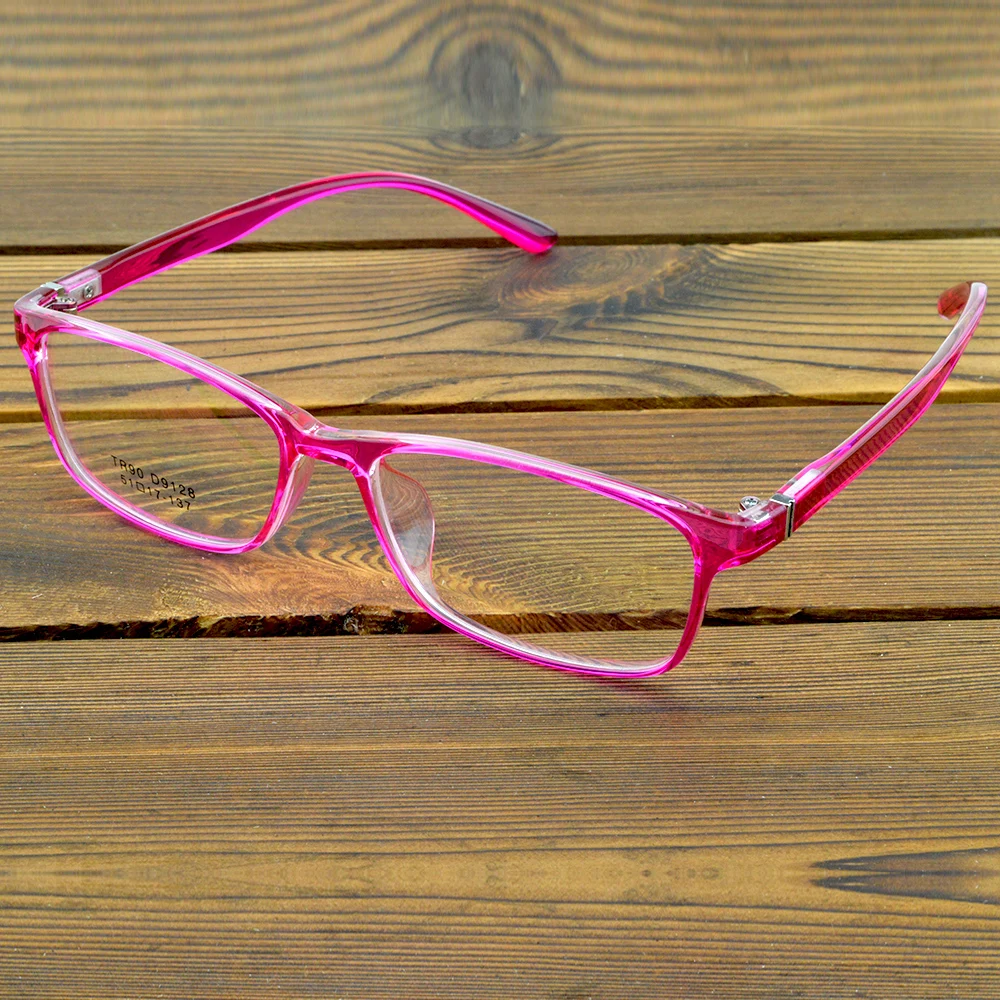 

Women Fashion Pink TR90 Light Weight Flexible Rectangle Eyeglasses Reading Glasses +0.75 TO +6 Suitable For Round Faces