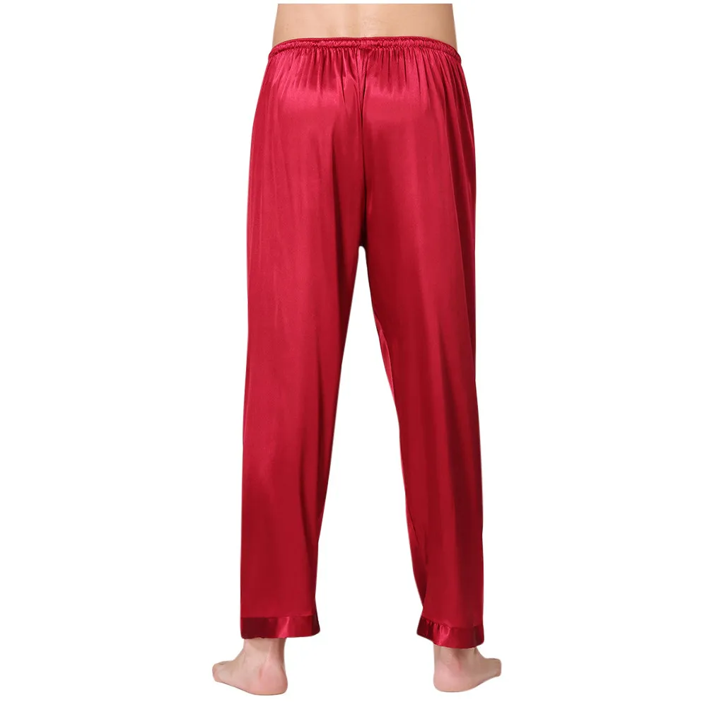 Повседневная мужская Длинная атласная одежда для сна мальчиков нижнее белье