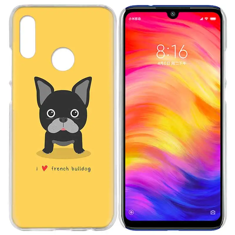 10 Чехол для Xiaomi Redmi Note 7 7A фотоаппаратов моментальной печати 7S 6 6A 5 Y3 K20 mi 8 до 9 лет CC9 CC9E A1 A2 A3 играть F1 Lite рro плюс французское кружево ткань собака породы Бульдог - Цвет: 10
