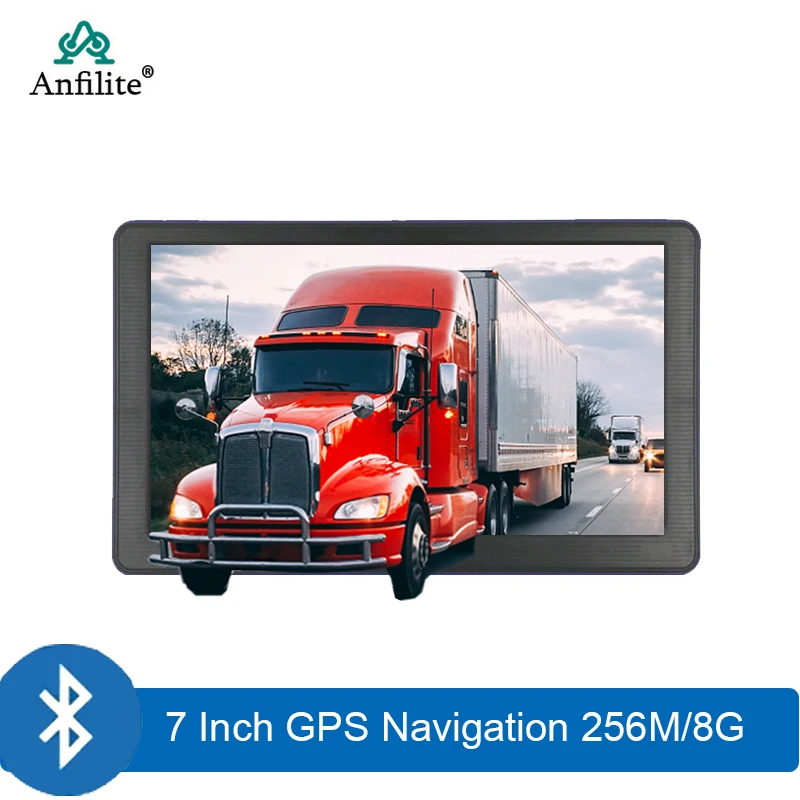Anfilite 7 дюймовый автомобильный GPS навигации 128 м + 8g FM поздно Карта Европы