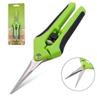 Садовые ножницы для обрезки, ручные садовые резаки из нержавеющей стали, ножницы с храповым механизмом для обрезки овощей в горшке