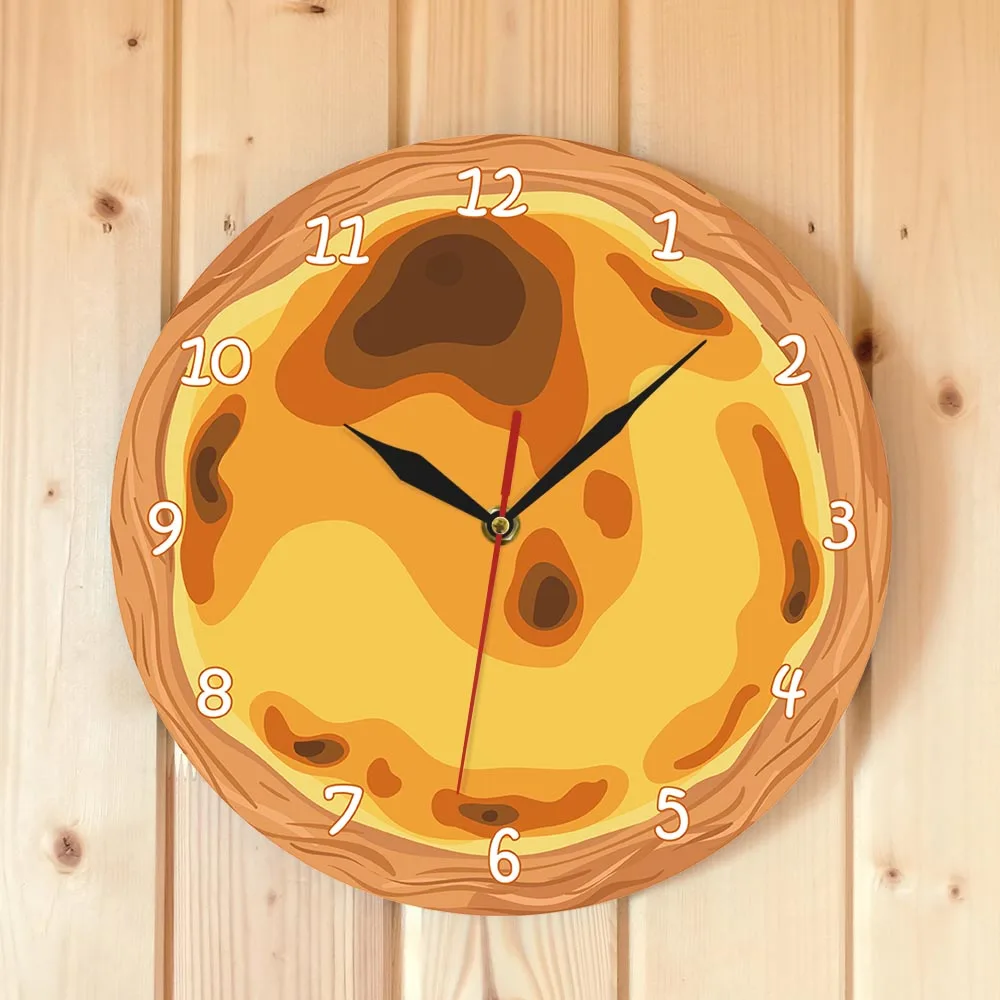 Японские кухонные настенные часы с яичницей традиционной выпечкой Кондитерские