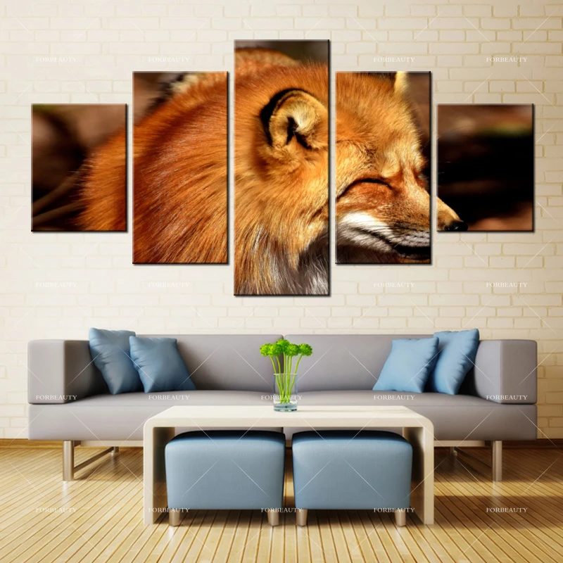 

Forbeauty Canvas Painting Wall Art fox_tongue_predator Spray Printing Waterproof Ink Home Decor