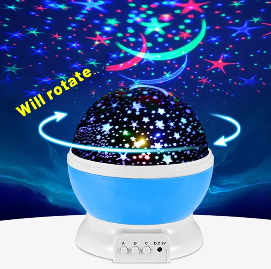 Светодиодный проектор USB звездное небо ночсветильник вращающаяся прикроватная