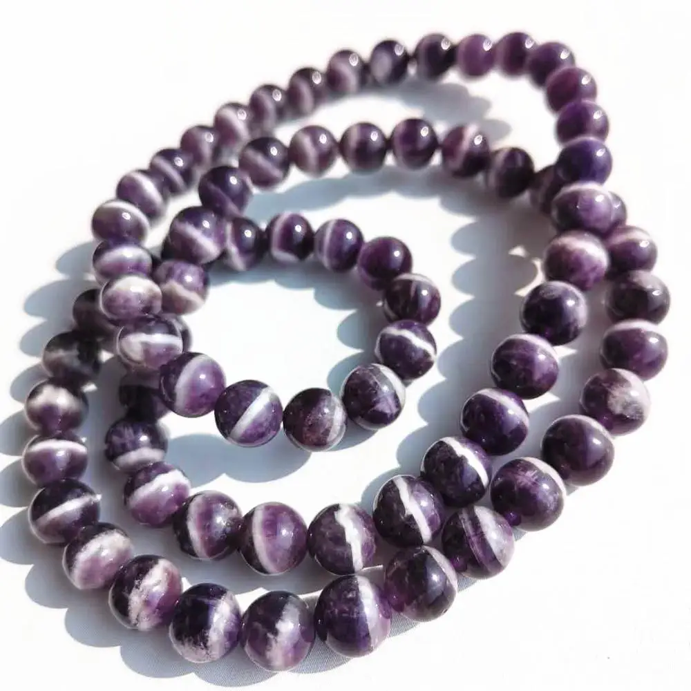 Ожерелье из натурального кварцевого хрусталя 8 мм браслет с тремя кристаллами